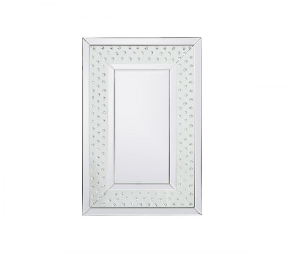 Sparkle collection crystal mirror 20 x 30 inch