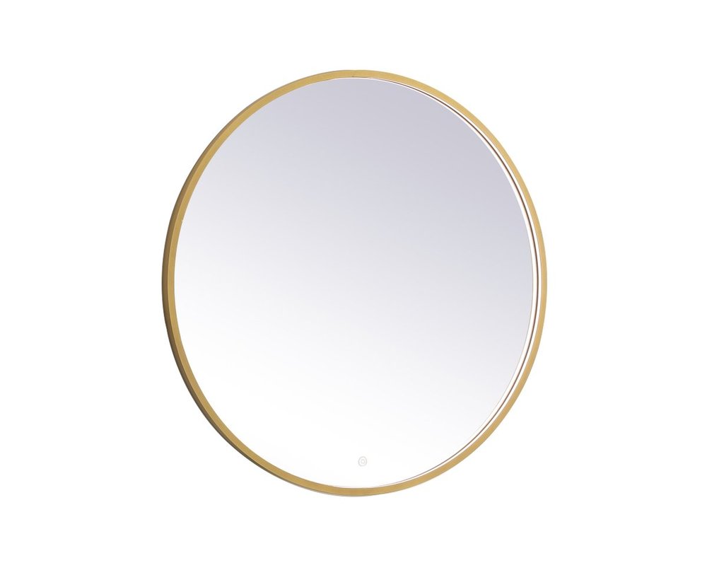 Pier 36 Inch LED Mirror with Adjustable Color Temperature 3000k/4200k/6400k in Brass