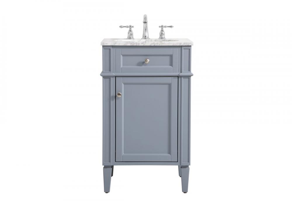 21 Inch Single Bathroom Vanity in Grey