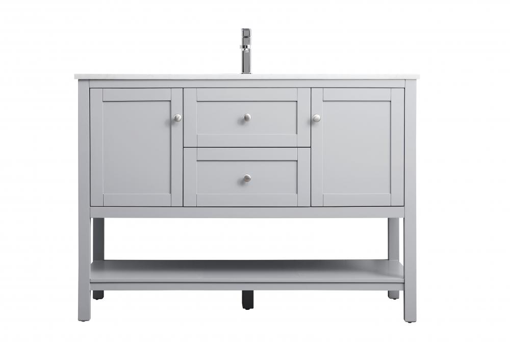 48 Inch Single Bathroom Vanity In Grey