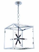 Elegant 1510D20PN - Lexy 6 light polished Nickel and Flat Black Pendant