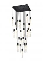 Elegant 2088G36BK - Aurora 36 inch Chandelier in Black