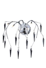 Elegant V5008W16C/EC - Amour 3 light CHROME Wall Sconce Clear Elegant Cut Crystal