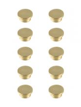 Elegant KB2009-GD-10PK - Trovon 1.6" Diameter Brushed Gold Oversize Round Knob Multipack (Set of 10)