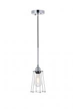 Elegant LD4047D5C - Auspice 1 Light Chrome Pendant