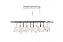 Elegant V3100D40C/RC - Chorus Line 10 Light Chrome Chandelier Clear Royal Cut Crystal