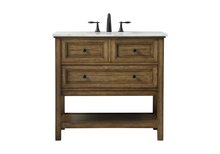 Elegant VF27036DW - 36 Inch Single Bathroom Vanity in Driftwood