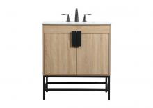 Elegant VF48830MW - 30 Inch Single Bathroom Vanity in Mango Wood