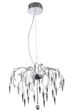 Elegant V5008D20C/EC - Amour 8 light Chrome Chandelier Clear Elegant Cut Crystal