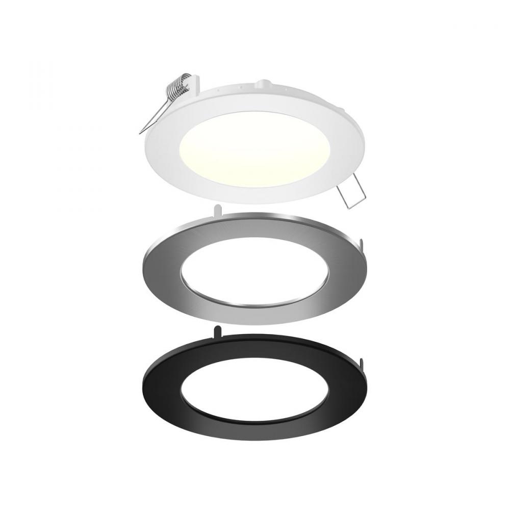 4 Inch Round LED Recessed Panel Light with Multi Trim