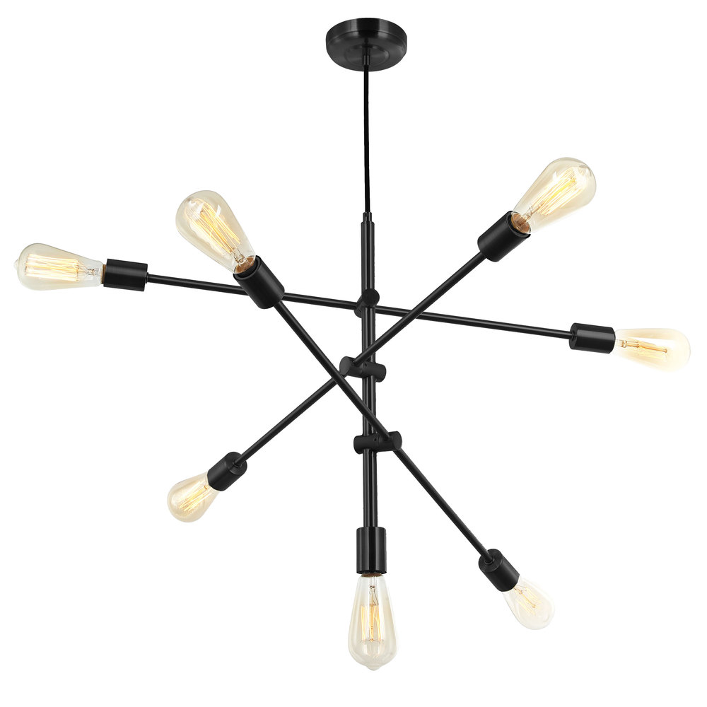 7LT Pendant, Black Finish