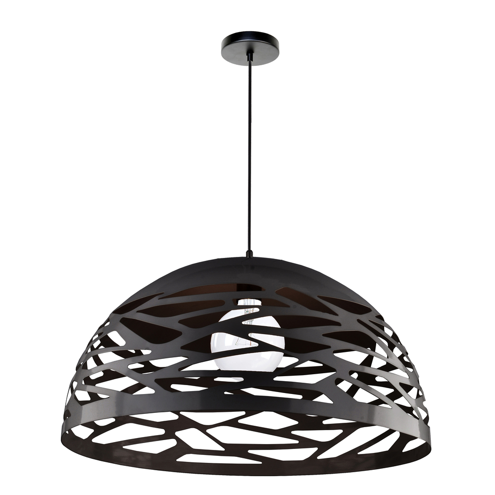 1LT Pendant, Matte Black Finish