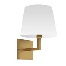 Dainolite WHN-91W-AGB-WH - 1LT Incandescent Wall Sconce, AGB w/ White Shade