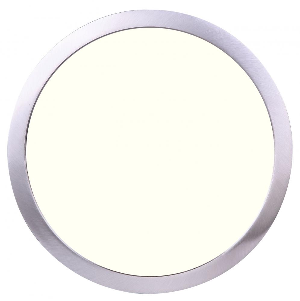 Led Disk Light Integrated Light, Brushed Nickel Finish