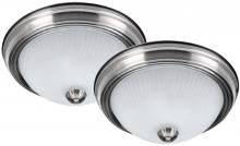 Canarm IFM21151T - IFM211T BPT Twin Pack, 1 Light Flush Mount, Pewter Finish