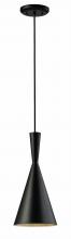 Canarm IPL183B01BK - Rocco 1 Light Pendant, Black Finish