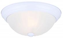 Canarm IFM31111N - Fmount 11" 2 Bulb Flush mount Frosted Melon Glass 40W Type A