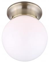 Canarm ICL901 - Ceiling 1 Light Flush Mount, Antique brass Finish