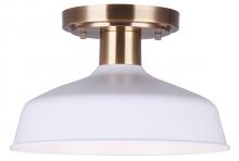 Canarm ISF1055A01GDW - Bello 1 Light Semi Flush, Gold Finish