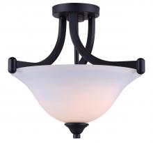 Canarm ISF587A02RA - Rue 2 Light Semi Flush, Bronze Finish