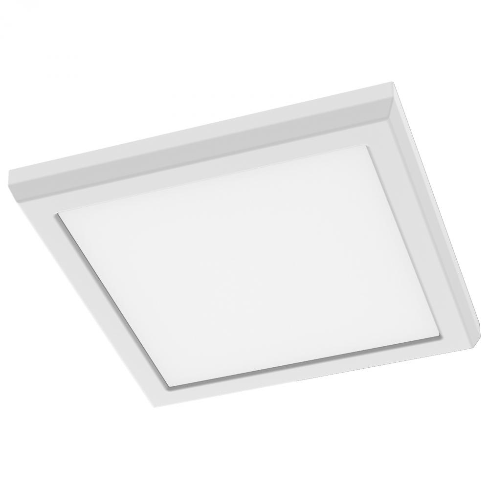 Blink Performer - 10 Watt LED; 7 Inch Square Fixture; White Finish; 5 CCT Selectable