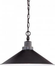 Nuvo 60/1707 - Bridgeview; 1 Light Pendant; Mission Dust Bronze Finish