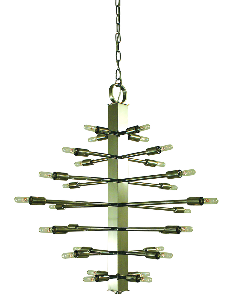 28-Light Mahogany Bronze Simone Chandelier