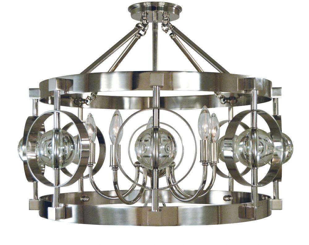 5-Light Ephemeris Flush Mount/Semi Flush Mount