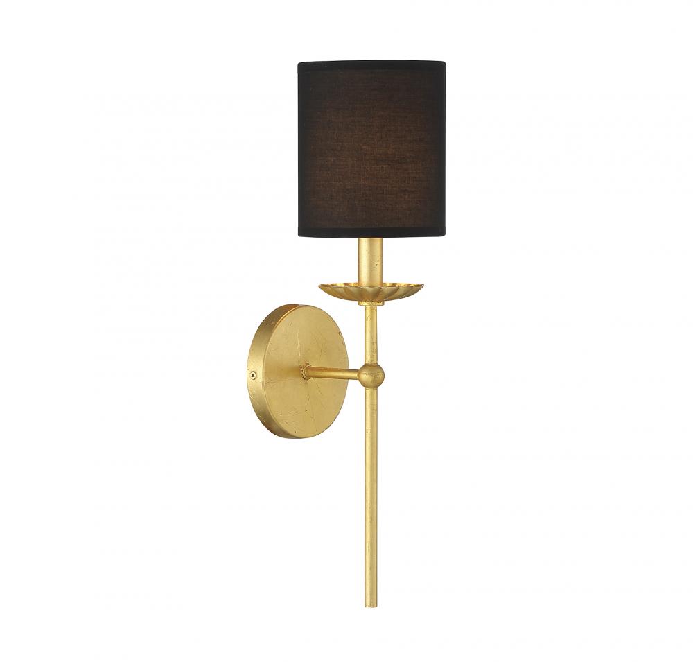 1-Light Wall Sconce in True Gold