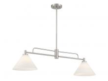 Savoy House Meridian M100136BN - 2-Light Chandelier in Brushed Nickel