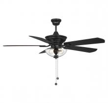 Savoy House Meridian M2026MBKRV - 52" 2-Light Outdoor Ceiling Fan in Matte Black