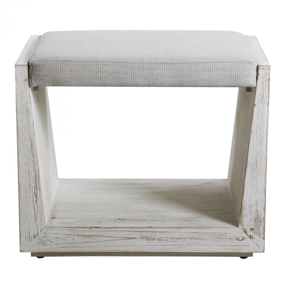 Cabana White Small Bench