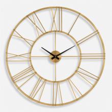 Uttermost 06466 - Uttermost Keyann Brass Wall Clock