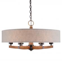 Uttermost 21331 - Woodall 6 Light Drum Chandelier