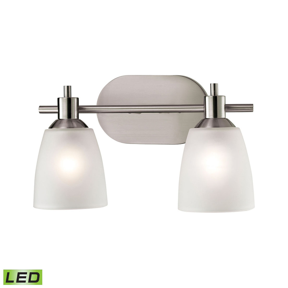 Thomas - Jackson 14'' Wide 2-Light Vanity Light - Brushed Nickel