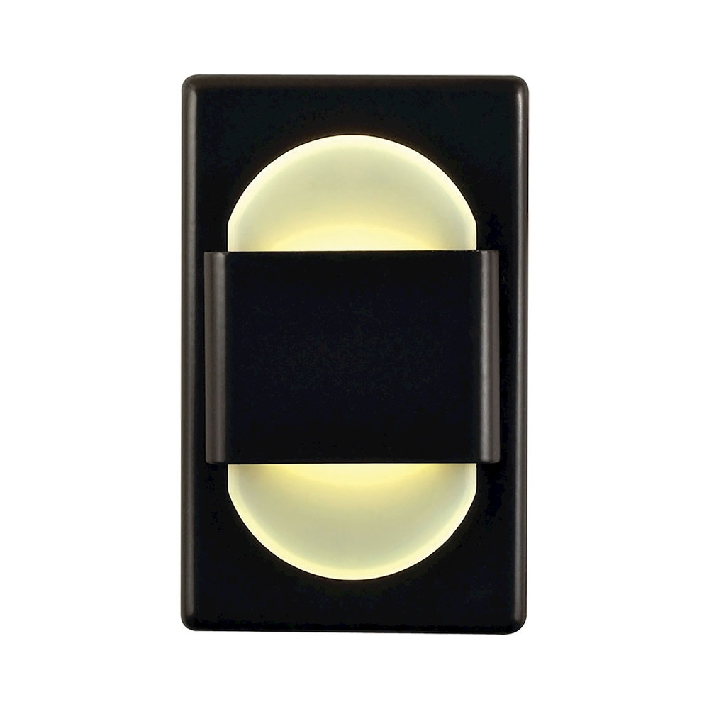 Thomas - EZ Step LED C/W Driver in Bronze with Double Round White Opal Acrylic Diffuser