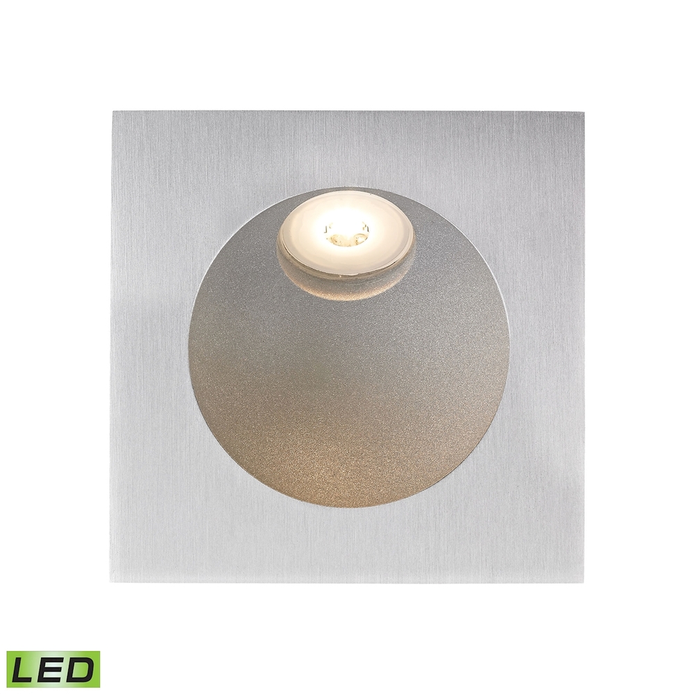 Thomas - Zone LED Step Light in Aluminum with Opal White Glass Diffuser