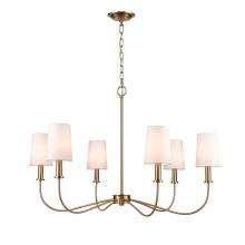 ELK Home H0019-9613 - West Point 36&#39;&#39; Wide 6-Light Chandelier - Brass