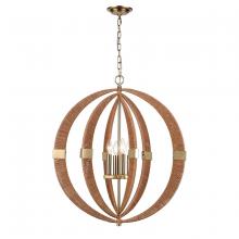 ELK Home H0019-9620 - Pyrus 27&#39;&#39; Wide 4-Light Pendant - Brown